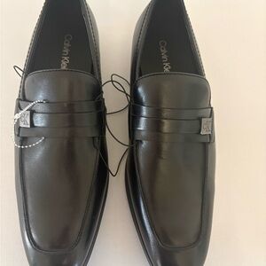 Calvin Klein Men's Elegant Black Slip-Ons
